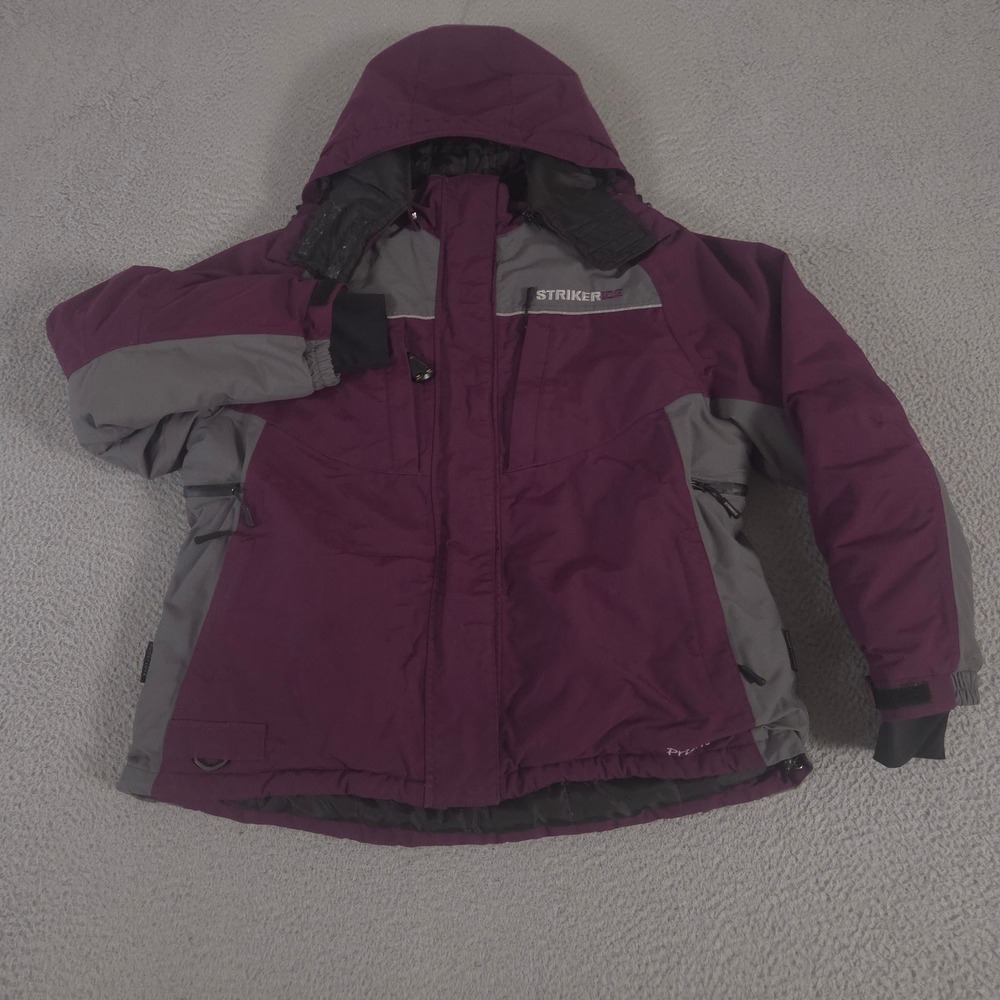 Striker Ice Jacket Womens 14 Purple Prism Sureflote Flotation Insulated Hooded